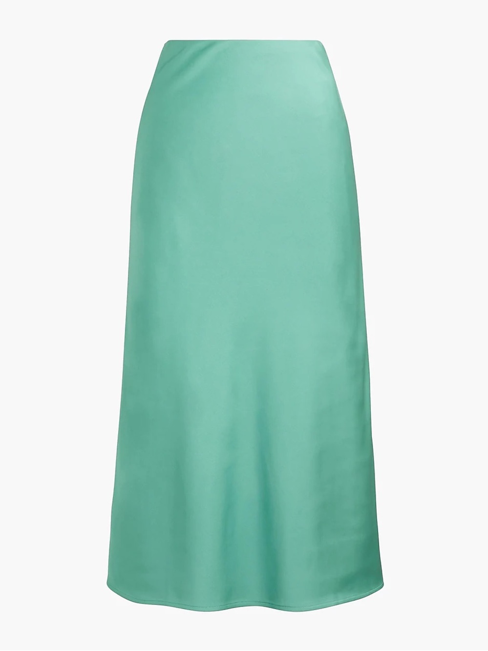 J. Crew Mint Green Satin Slip Skirt